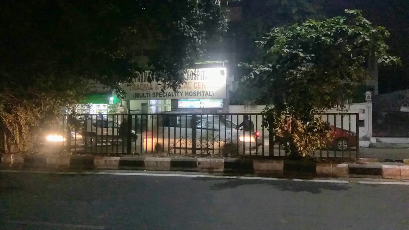Doctors and medical staff at Parmarth Mission Hospital in Shakti Nagar Delhi